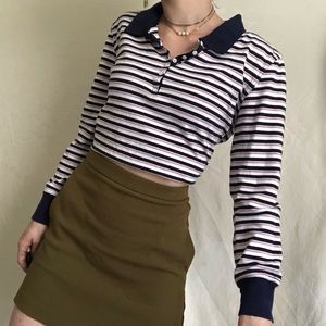❌SOLD❌ 90’s Vintage Polo w Pink Blue White Stripes
